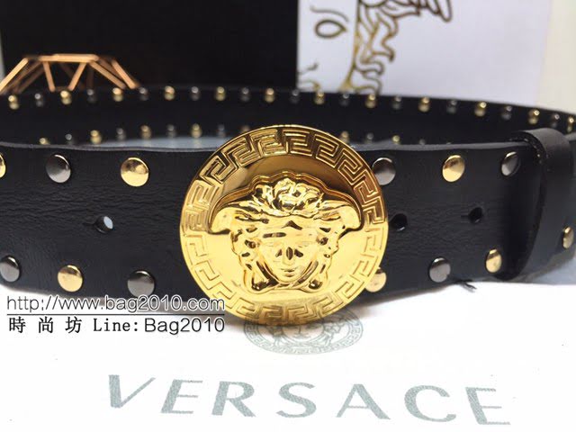 VERSVE男士皮帶 範思哲高端時尚皮帶 範思哲Versace美杜莎頭像裝飾  jjp1289